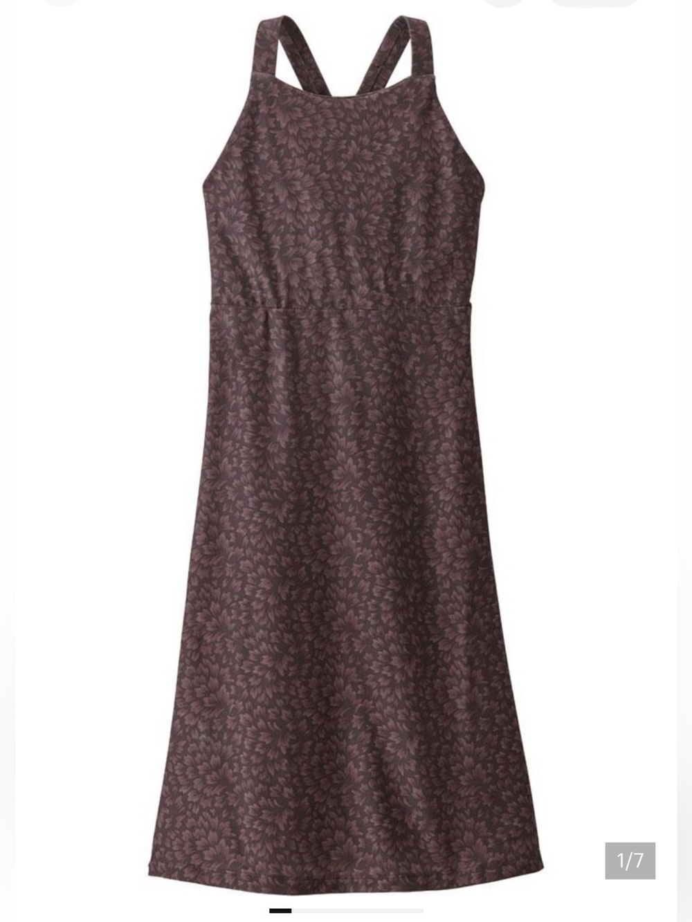 Patagonia magnolia spring dress NWT size M color is basalt brown